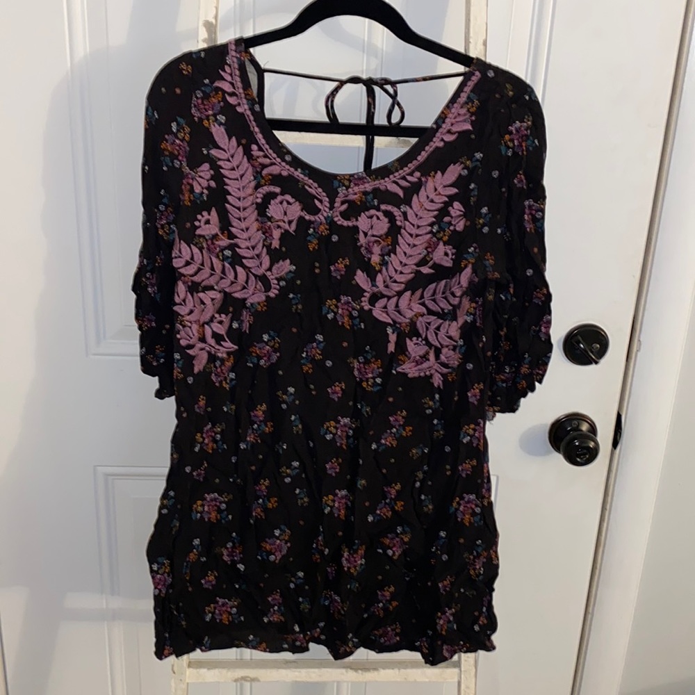 Floral long sleeve dress